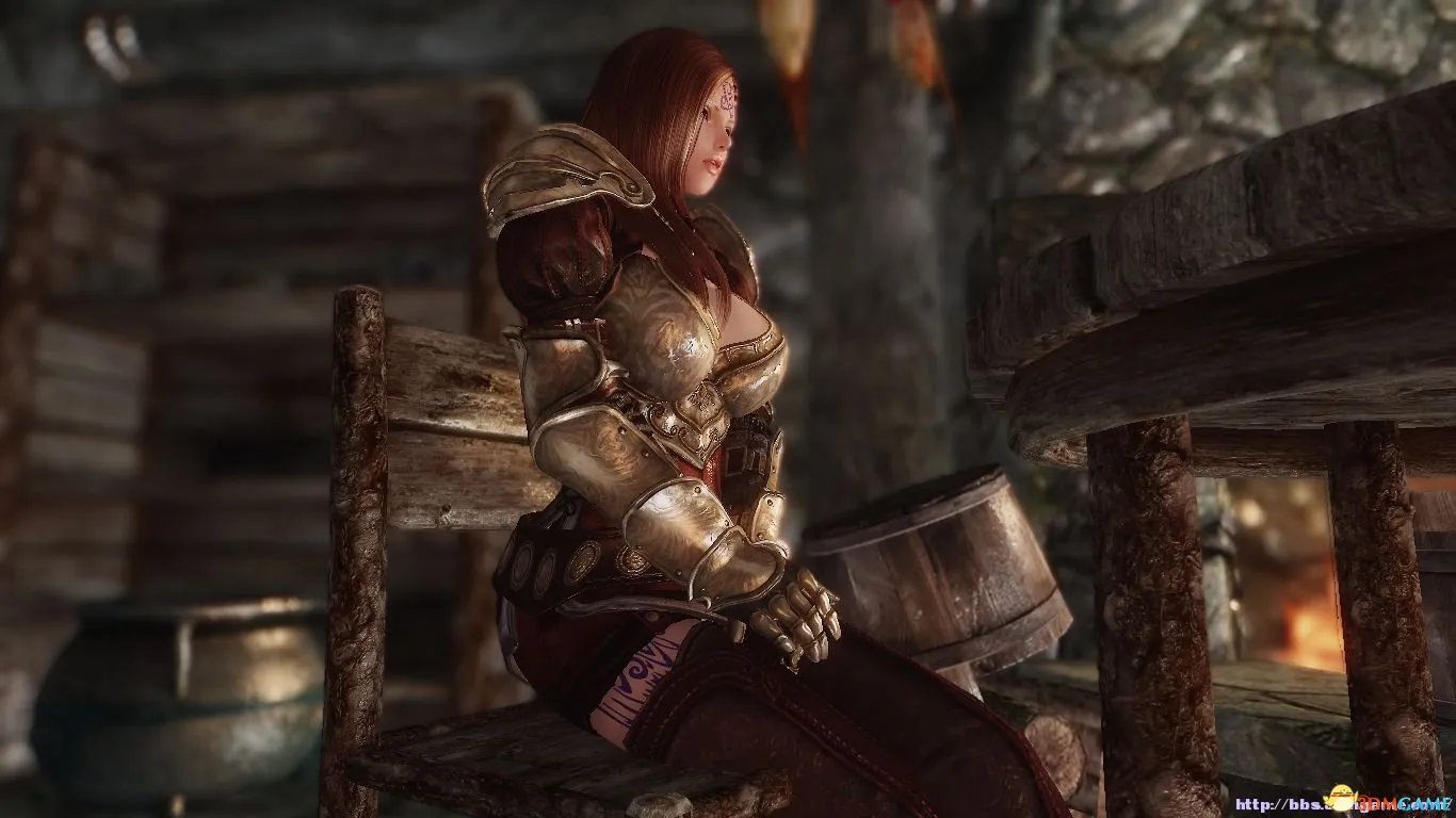 上古卷轴5 服装MOD 莱奥妮护甲 性感爆乳战斗铠甲