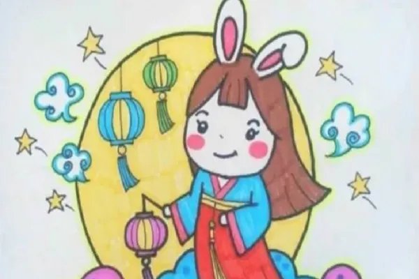 中秋节的画怎么画简单又漂亮