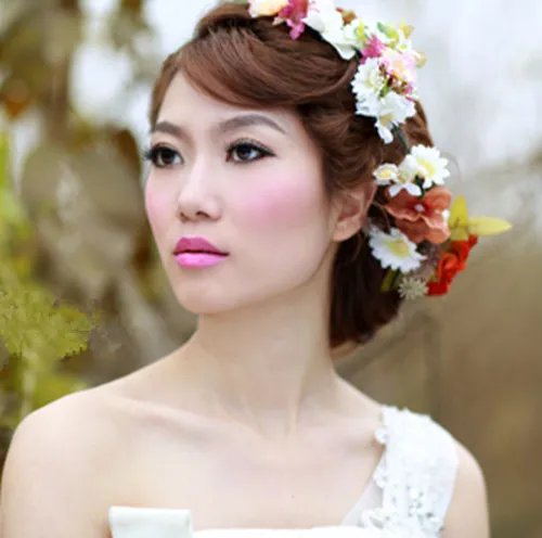 唯美新娘发型图片大全  怎么做新娘发型