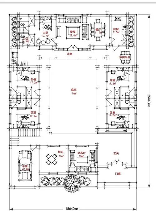 农村四合院设计图纸