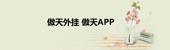 傲天外挂 傲天APP