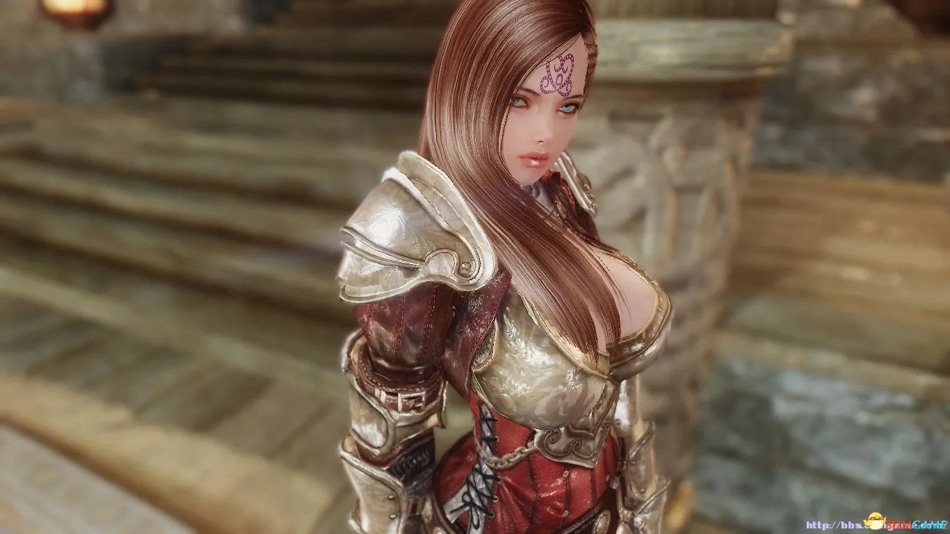 上古卷轴5 服装MOD 莱奥妮护甲 性感爆乳战斗铠甲