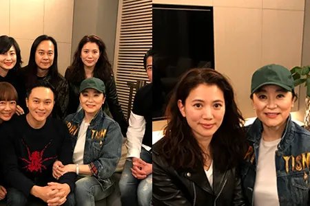 袁咏仪林青霞合照优雅大方 靓靓戴墨镜很酷