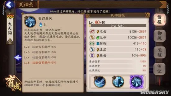 阴阳师大天狗技能详解及御魂搭配推荐 大天狗快速刷图攻略