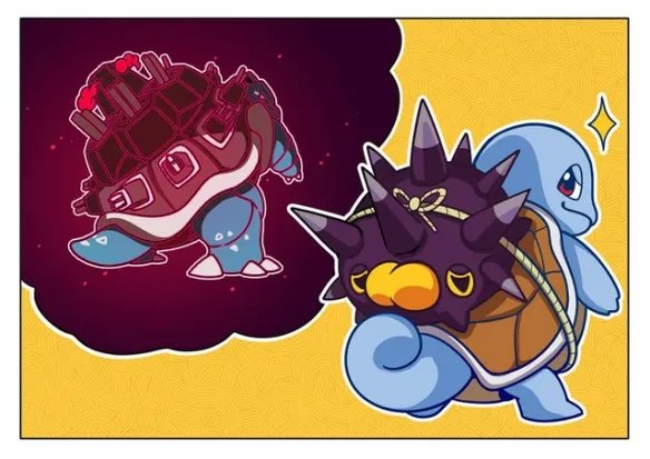 御三家叠叠乐！［宝可梦超极巨化］曝另类呆萌模样！