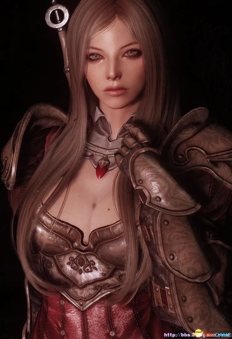 上古卷轴5 服装MOD 莱奥妮护甲 性感爆乳战斗铠甲