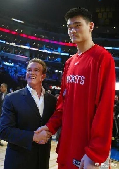 你觉得NBA球星和姚明一起合影会是什么效果？