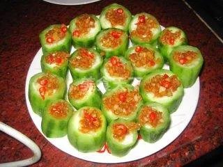 蒜蓉蒸胜瓜的做法步骤图，蒜蓉蒸胜瓜怎么做