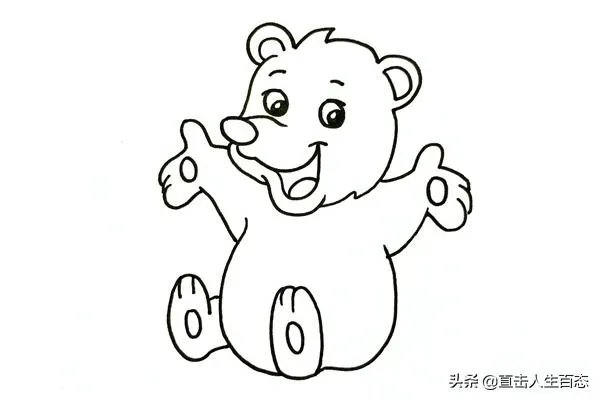 qq红包熊怎么画？