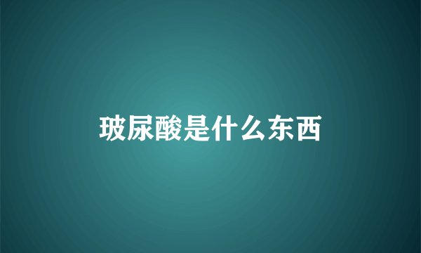 玻尿酸是什么东西