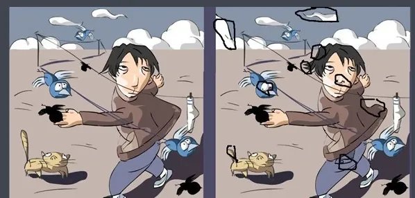 一张图片找不同的图案