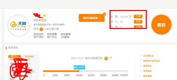 如何在中国电信网上营业厅话费查询?