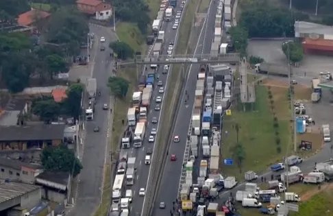 圣保罗进紧急状态是因为卡车司机大罢工吗?