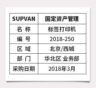 固定资产贴标签步骤