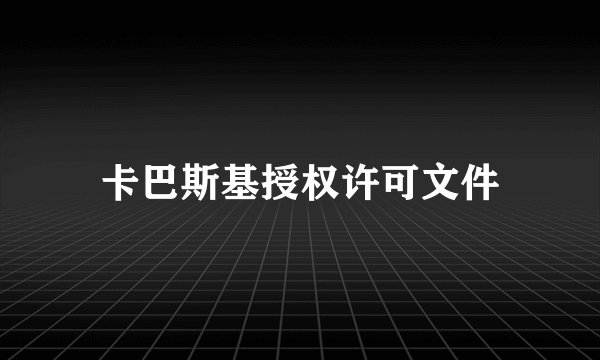 卡巴斯基授权许可文件