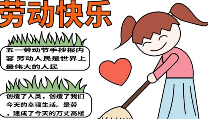 2021五一劳动节手抄报简笔三年级 劳动节手抄报简单好画