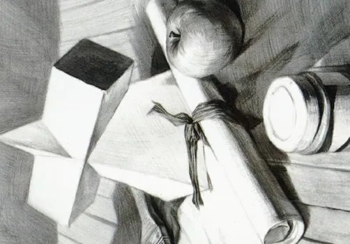 素描静物作画步骤图，有图的，有步骤的