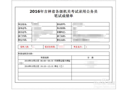 吉林省公务员考试如何查询成绩?