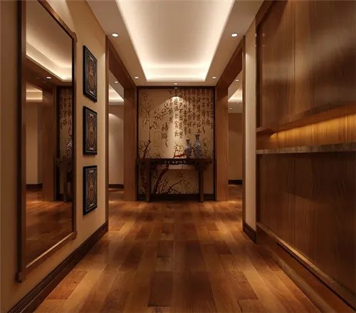 新中式玄关装修效果图   新中式玄关完美诠释中国风