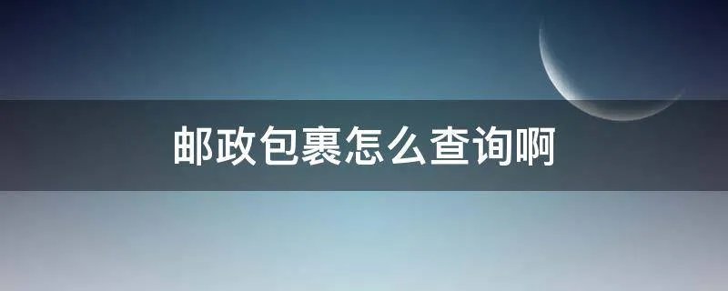 邮政包裹怎么查询啊