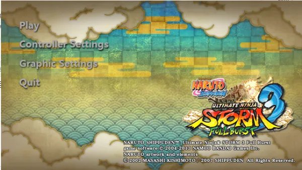 《火影忍者疾风传:究极忍者风暴3完全爆发》怎么用键盘玩