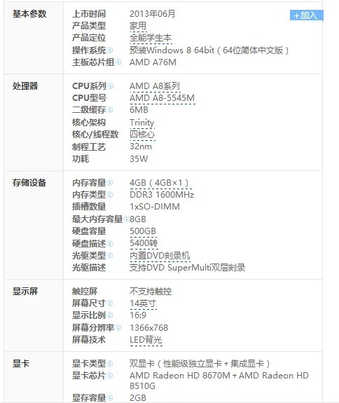 戴尔M431R-5435具体的技术参数