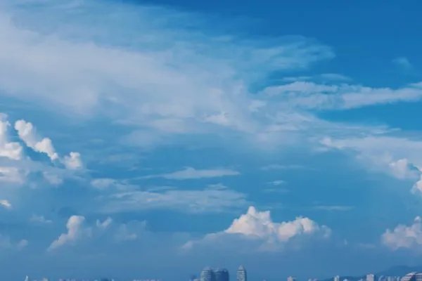 蓝天白云好心情的短语有什么？