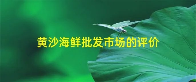 黄沙海鲜批发市场的评价