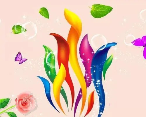 蓝天白云好心情的短语有什么？