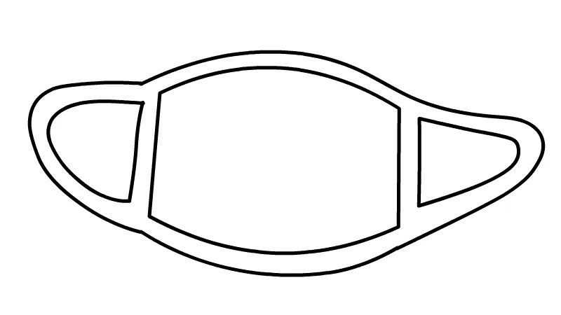 漂亮的小口罩简笔画怎么画