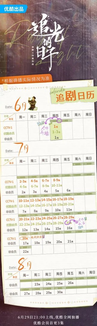 追光的日子每周几几点更新几集？追光的日子什么时候更新追剧日历一览