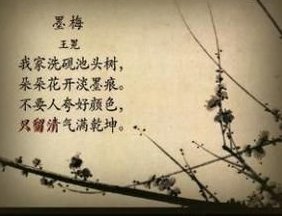 “个个花开淡墨痕”全诗是什么?
