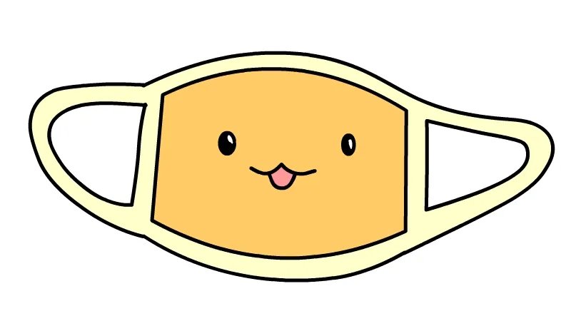 漂亮的小口罩简笔画怎么画