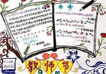 老师您辛苦了教师节手抄报优秀图片