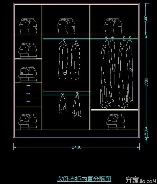 一张图告诉你,衣柜内部这样设计!