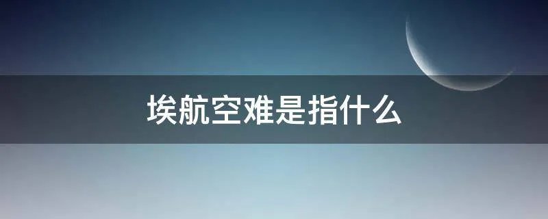 埃航空难是指什么