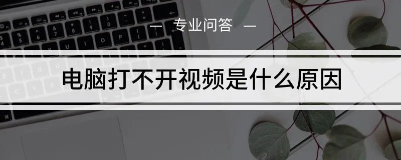 电脑下载的视频打不开是什么原因
