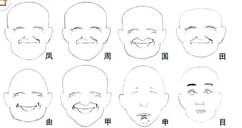 男生各种脸型图片