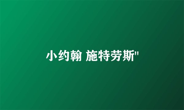 小约翰 施特劳斯