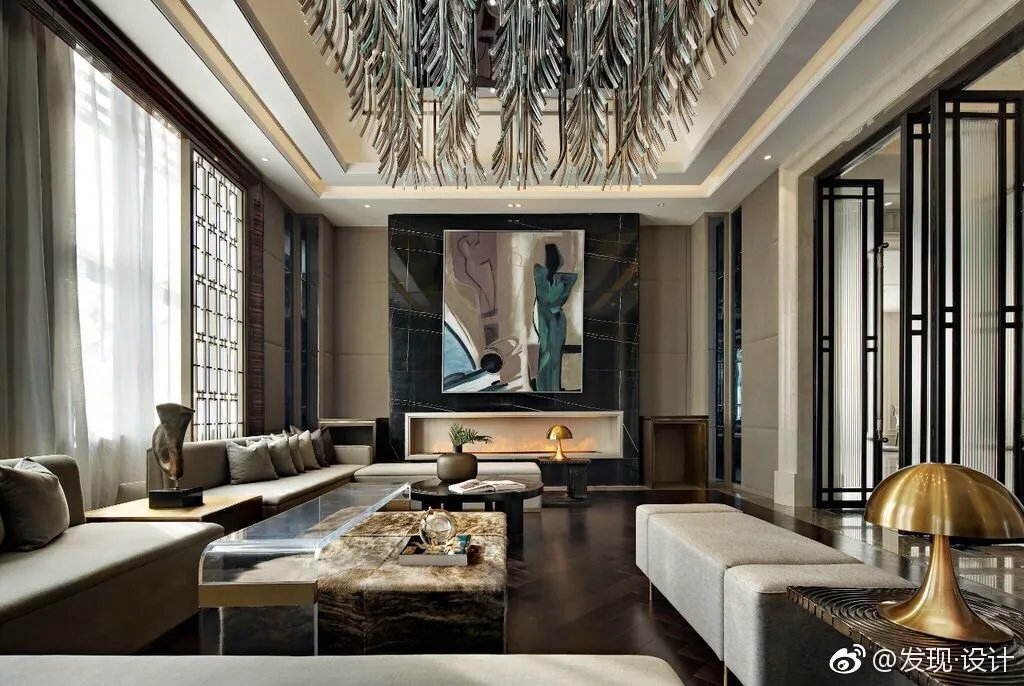 高清全案图片在天津天房光合谷展售中心的设计中，设计师用当...