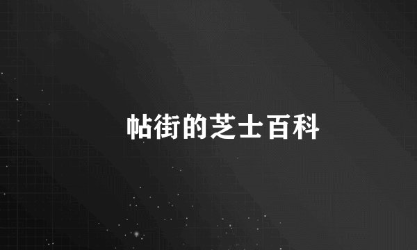 囍帖街的芝士百科