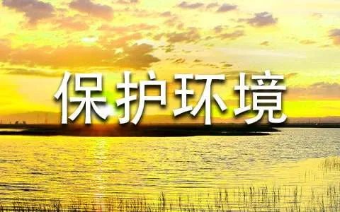 保护环境作文