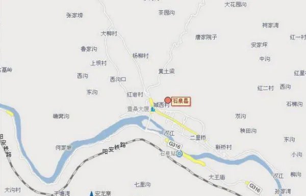 陕西石泉县每个乡的名称