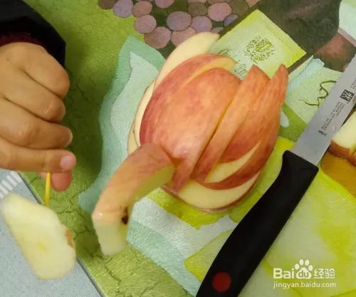 苹果天鹅制作教程 超级漂亮水果拼盘图片