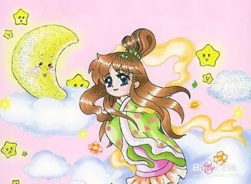 中秋节的儿童画怎么画？