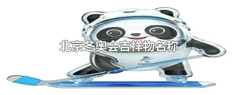 北京冬奥会吉祥物名称