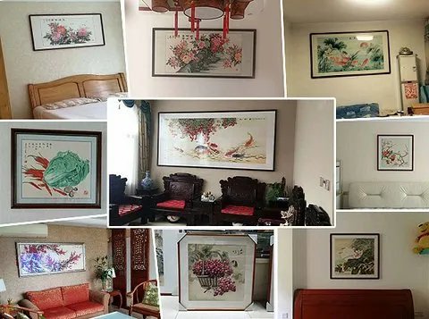 卧室床头背景墙挂什么画好，这三款花鸟画夫妻卧室必须要挂