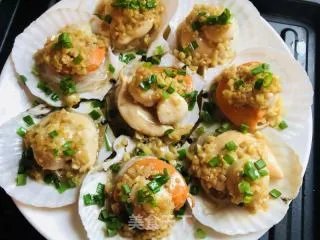 蒜蓉蒸扇贝