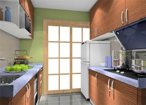 小厨房装修效果图大全 2017小户型厨房就这么装