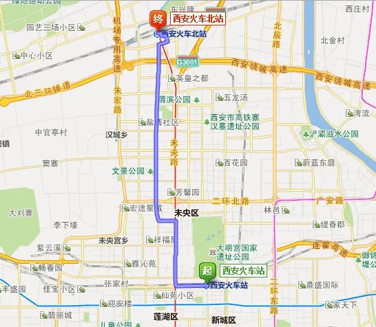 西安站离西安北站有多远打车需多少钱